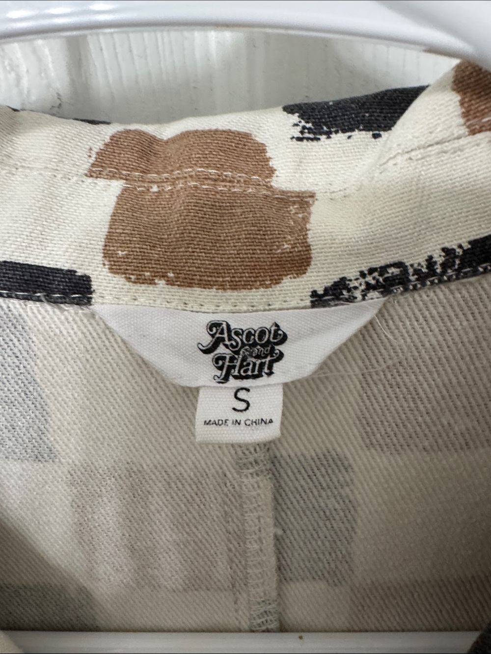 Sleeveless Checker Jumpsuit in Cream, Black & Brown - Picture 2 of 10